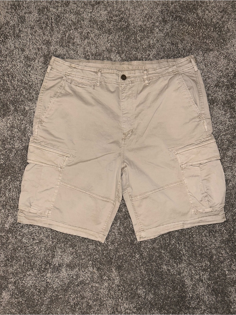 American Eagle Khaki Cargo Shorts